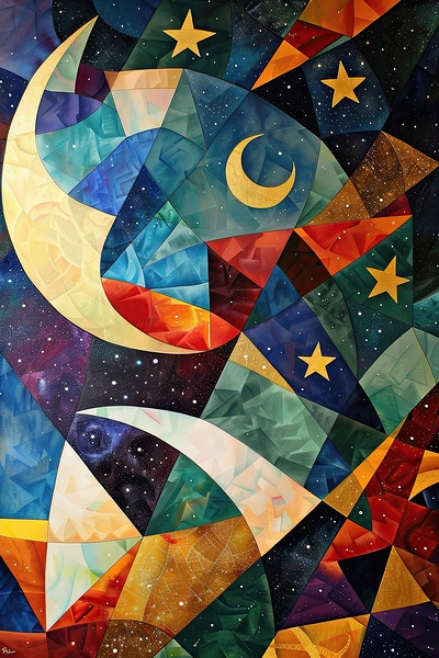 Celestial Fragments 29HBNZ 60 Print