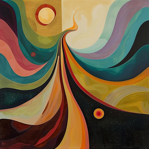 Cosmic River Flows H3N9P2 57 Print