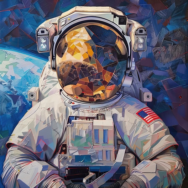 Astronaut Reflection 7H3N2Z 64 by Abstract Rebellion