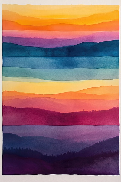 Chromatic Horizons H3C9N2 47 Print