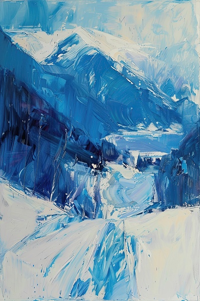 Azure Mountain Pass Y7H92N 53 Print