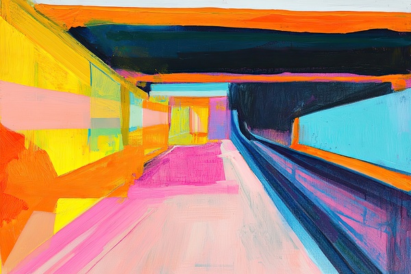 Chromatic Subway Passage H3N9P2 60 by Abstract Rebellion