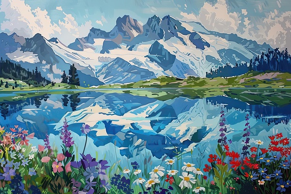 Alpine Reflection 7H29NP 48 by Abstract Rebellion