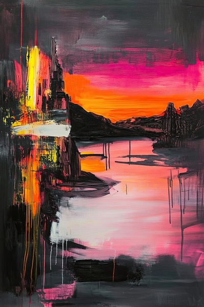 Chromatic Sunset City 7H3N92 55 by Abstract Rebellion