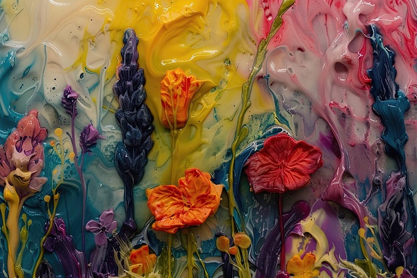 Blooming Chromatic Meadow J54H9N 57 Print