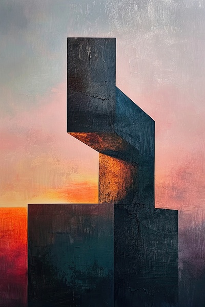 Abstract Sunset Structure H92N5B 52 by Abstract Rebellion