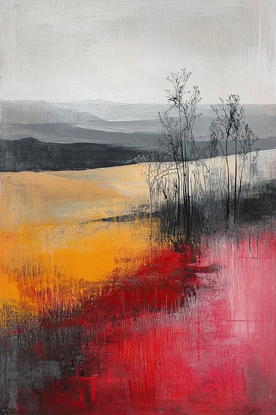 Crimson Horizon Echoes Y29N7 57 Print