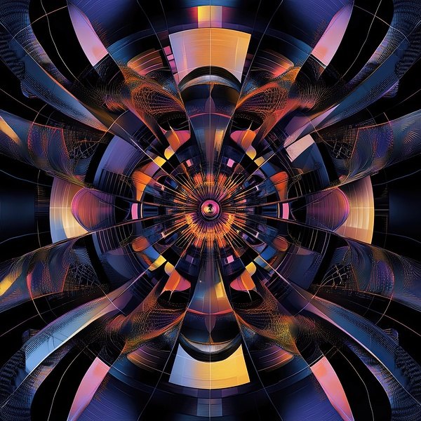 Cosmic Bloom Engine H3N9P2 65 by Abstract Rebellion