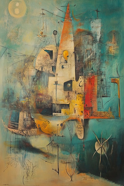 Celestial City At Dawn H92ZN3 55 Print