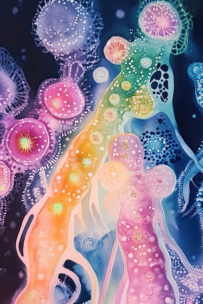 Celestial Bloom NZ92H4 60 Print