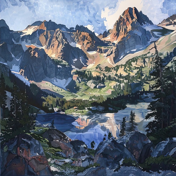 Alpine Reflection 8H29P7 48 Print