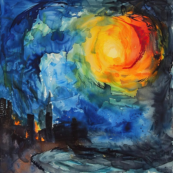 Celestial City Glow 9H4N3P 55 Print