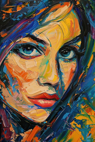 Azure Gaze 2P9H3N 65 Print