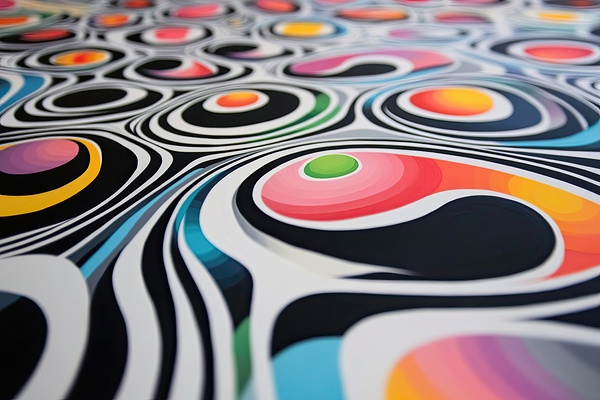 Chromatic Ripples 74D2N9 64 by Abstract Rebellion
