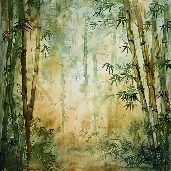 Bamboo Grove Reverie 78H2P9 45 by Abstract Rebellion