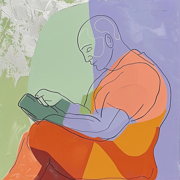 Contemplative Pose 7H3N2B 58 by Abstract Rebellion