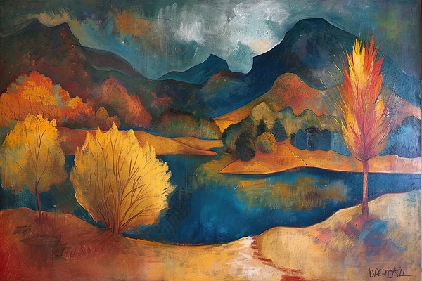 Autumn Lake Reverie H2N9P2 62 Print