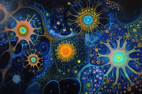 Cellular Cosmos Dance H2N9P2 63 by Abstract Rebellion