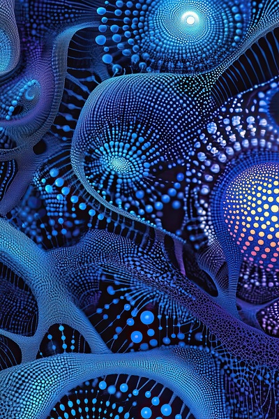 Azure Bloom Network H9P4N2 57 by Abstract Rebellion