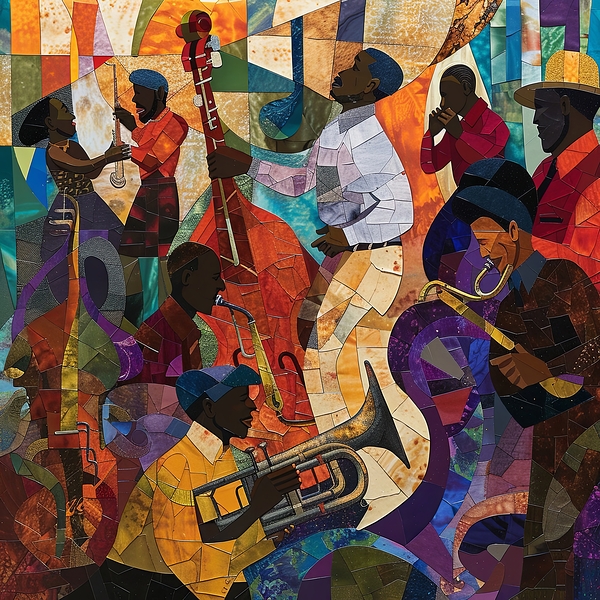 Jazz Mosaic Print