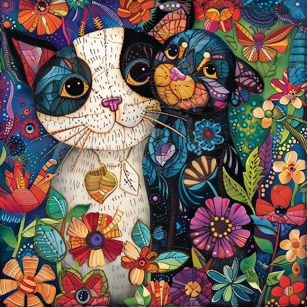 Feline Harmony Print