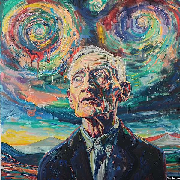 Cosmic Contemplation: Edvard Munch by Abstract Rebellion