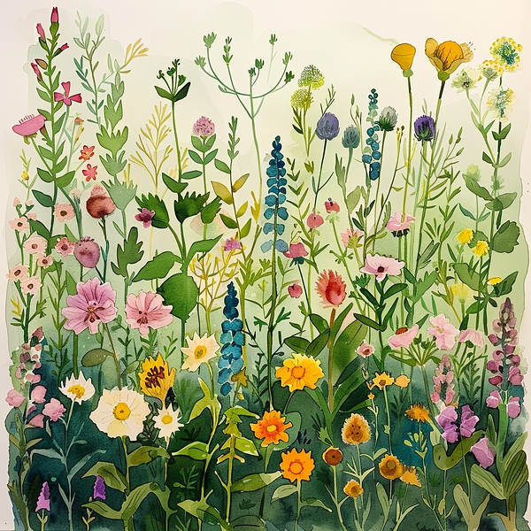 Wildflower Symphony Print