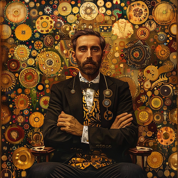 Opulent Gaze: Gustave Klimt by Abstract Rebellion