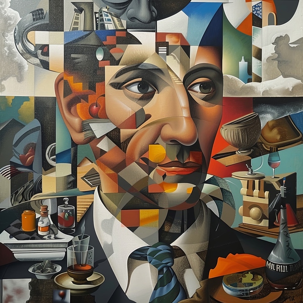 Fractured Mindscape: Jean Metzinger Print