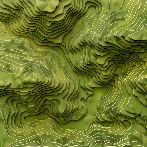 Topographic Serenity Print
