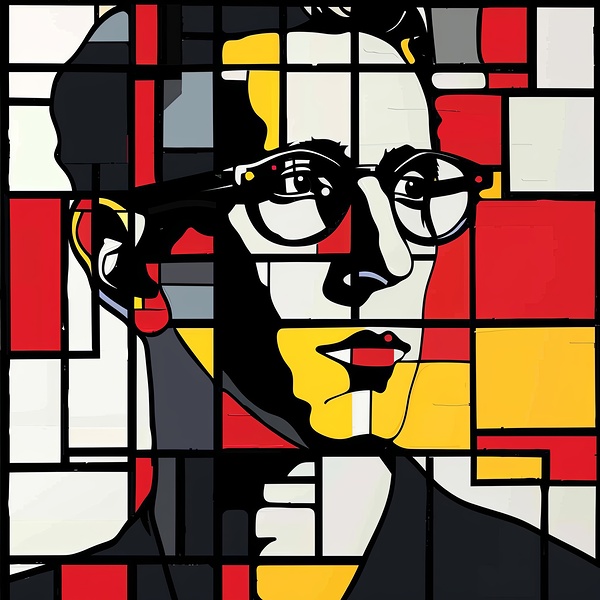 Mondrian Portrait  by Abstract Rebellion