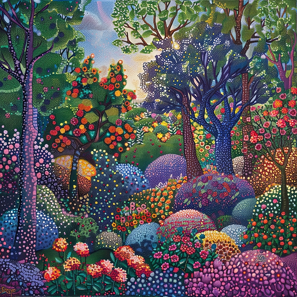 Enchanted Bloomscape Print