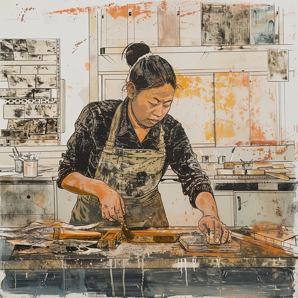 The Artisan at Work Print