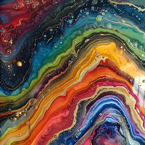 Chromatic Currents Print