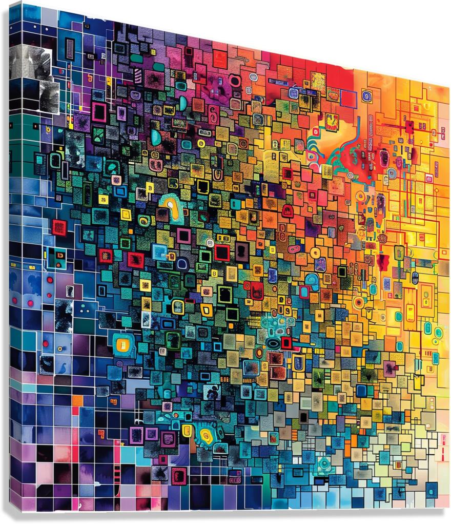 Digital Mosaic Canvas Print