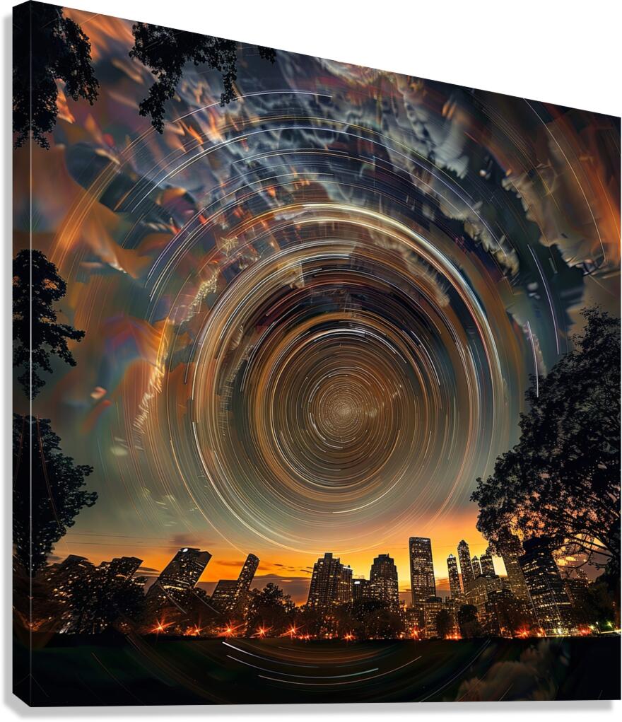 Urban Vortex Canvas Print