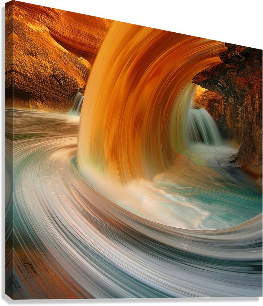 Fluid Echoes Canvas Print
