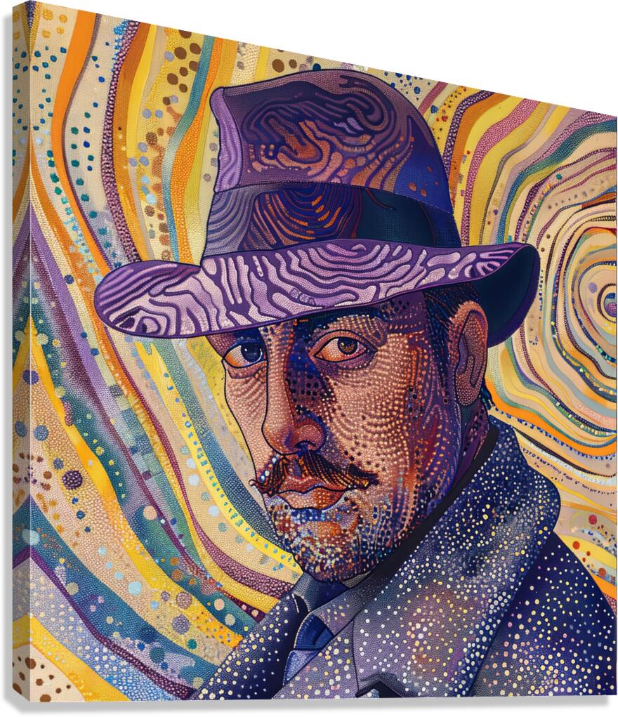 Stippled Enigma Canvas Print