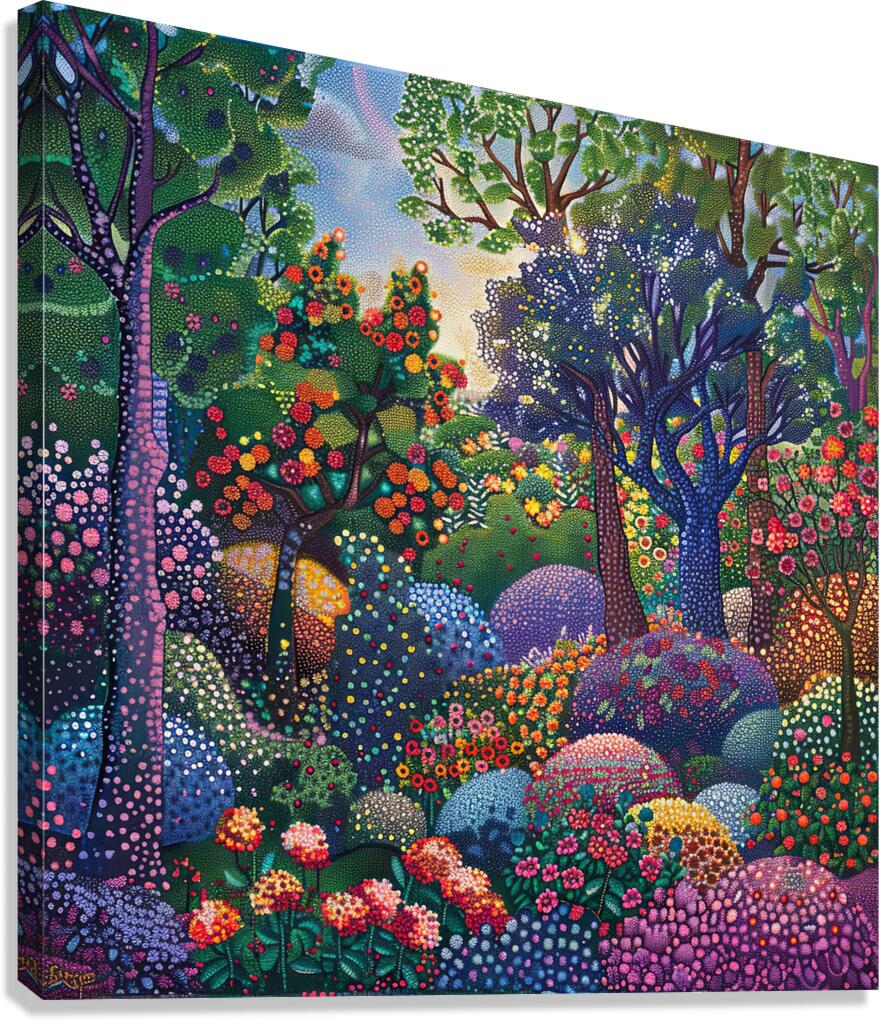 Enchanted Bloomscape Canvas Print