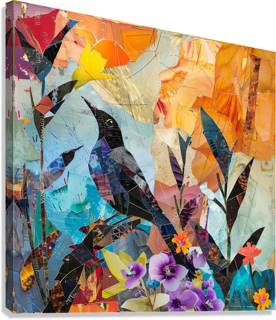 Layered Paper Canvas Print