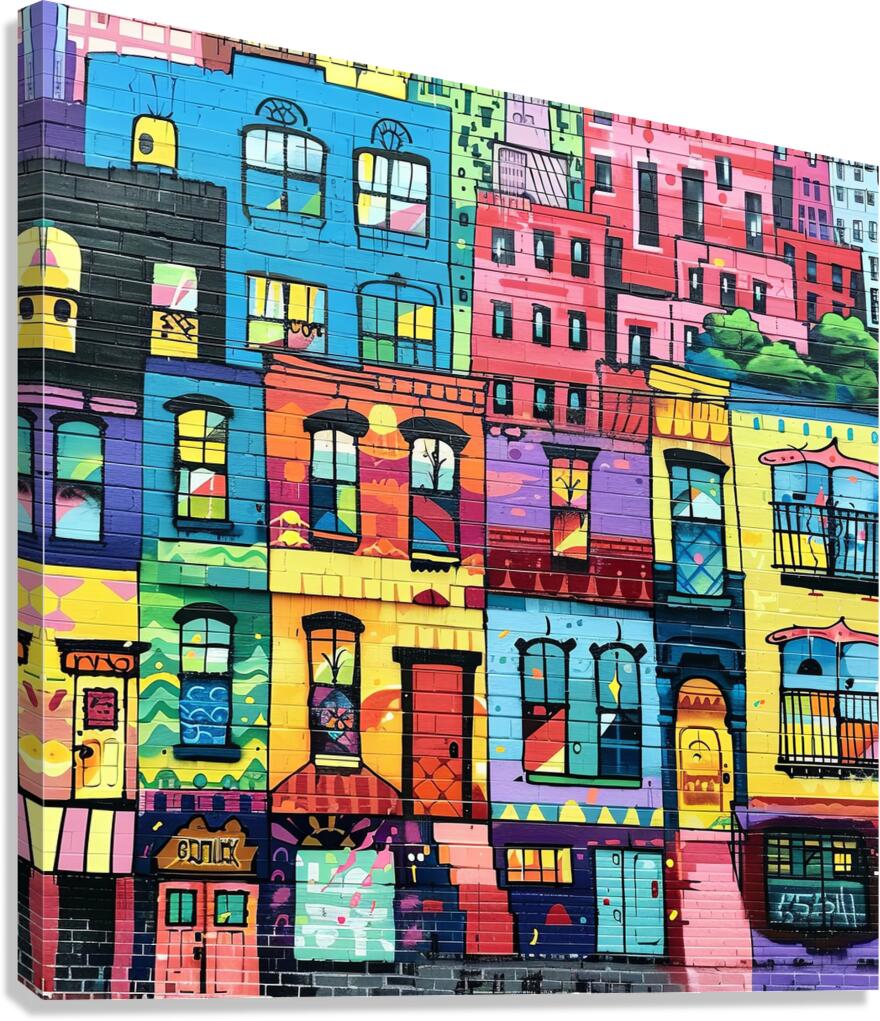 Urban Kaleidoscope Canvas Print