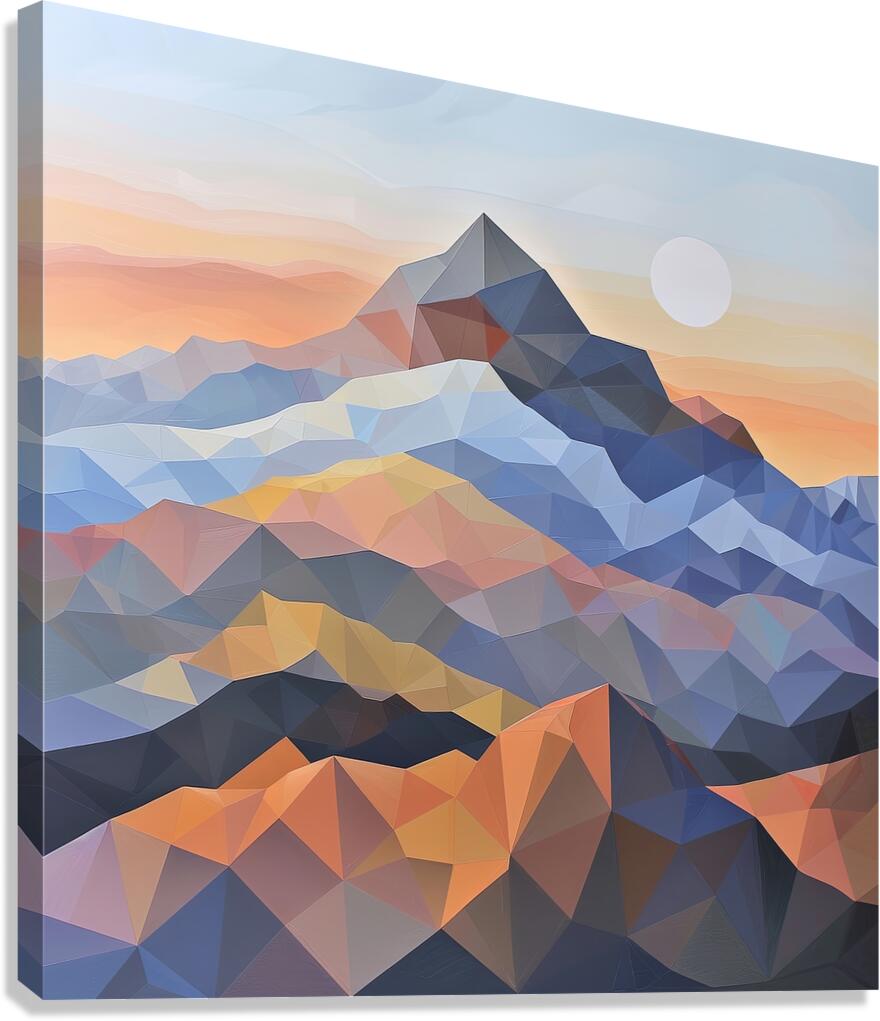 Geometric Horizons Canvas Print