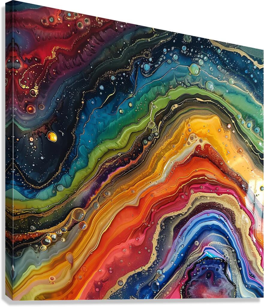 Chromatic Currents Canvas Print