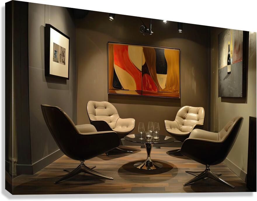 Abstract Forms Dance 7892B 45 Canvas Print