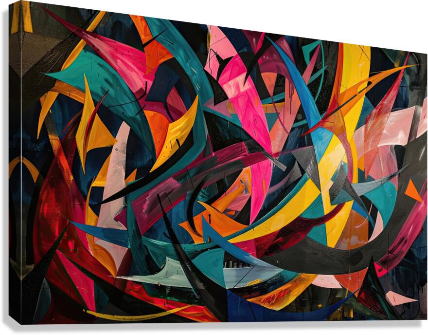 Abstract Expression 78H2P9 45 Canvas Print
