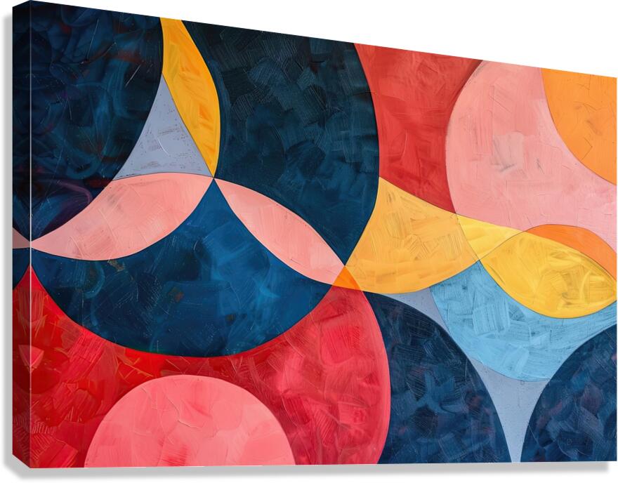 Abstract Interplay 7H29PZ 48 Canvas Print