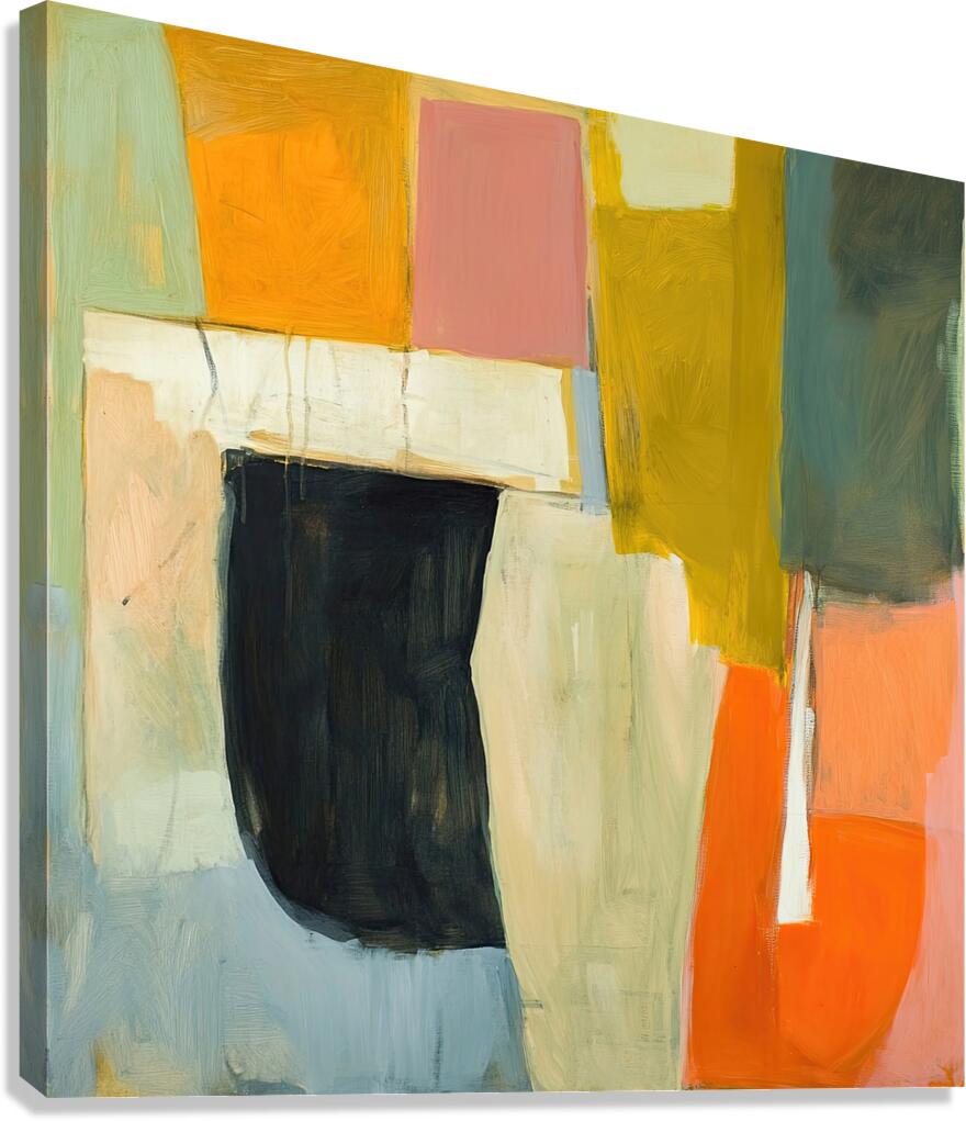 Abstract Forms Interplay 7H9N2P 50 Canvas Print