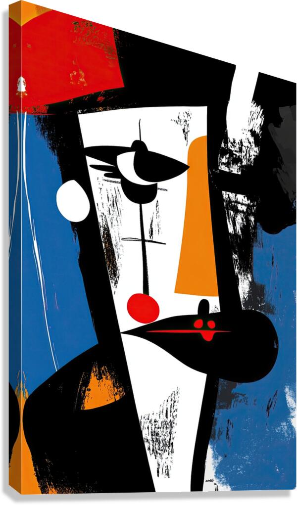 Abstract Visage 7H3N2P 55 Canvas Print