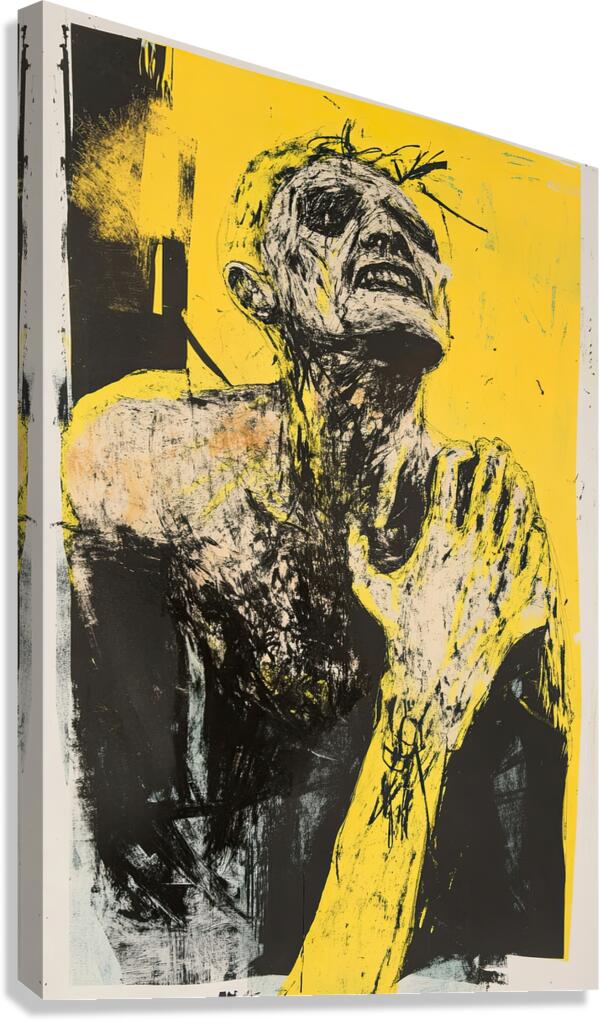 Anguished Figure Y72H9N 55 Canvas Print