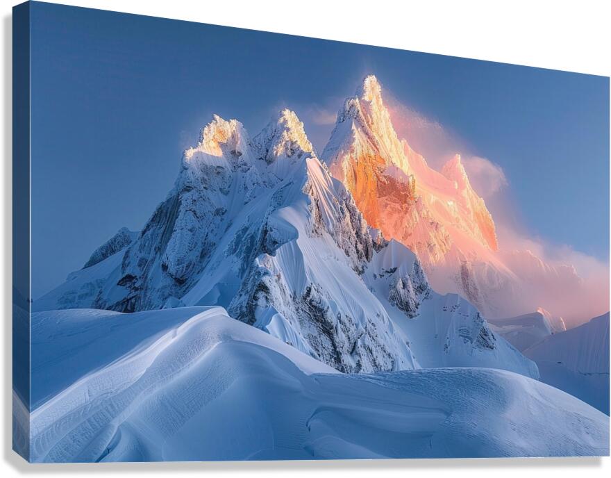 Alpine Glow Ascent Y29H7N 63 Canvas Print